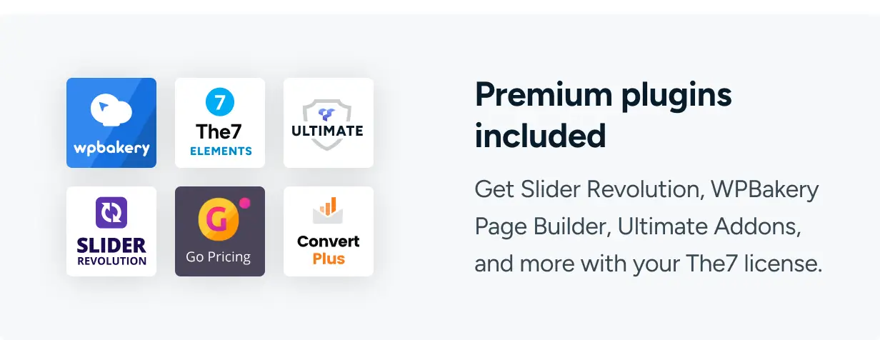 Premium plugins included