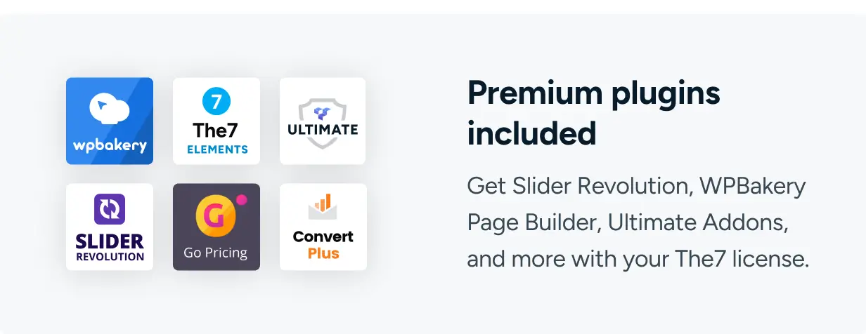 Premium plugins included