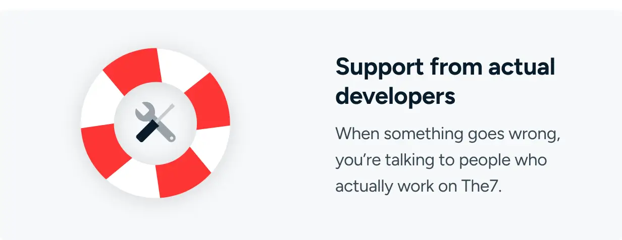 Support from actual developers