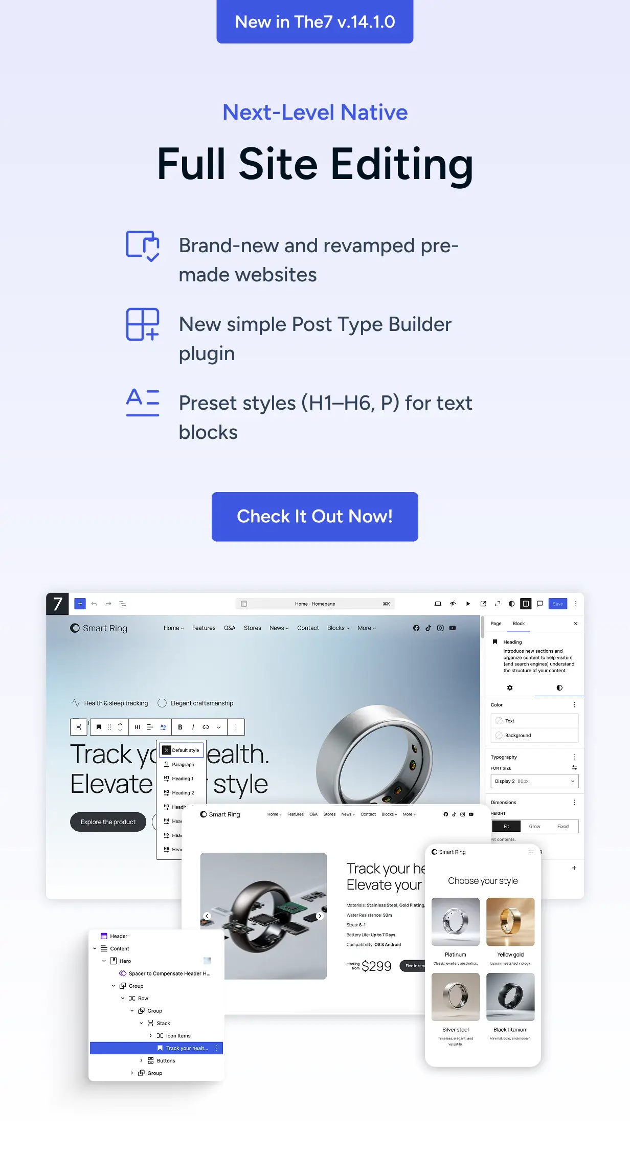 Next-Level Native Full Site Editing